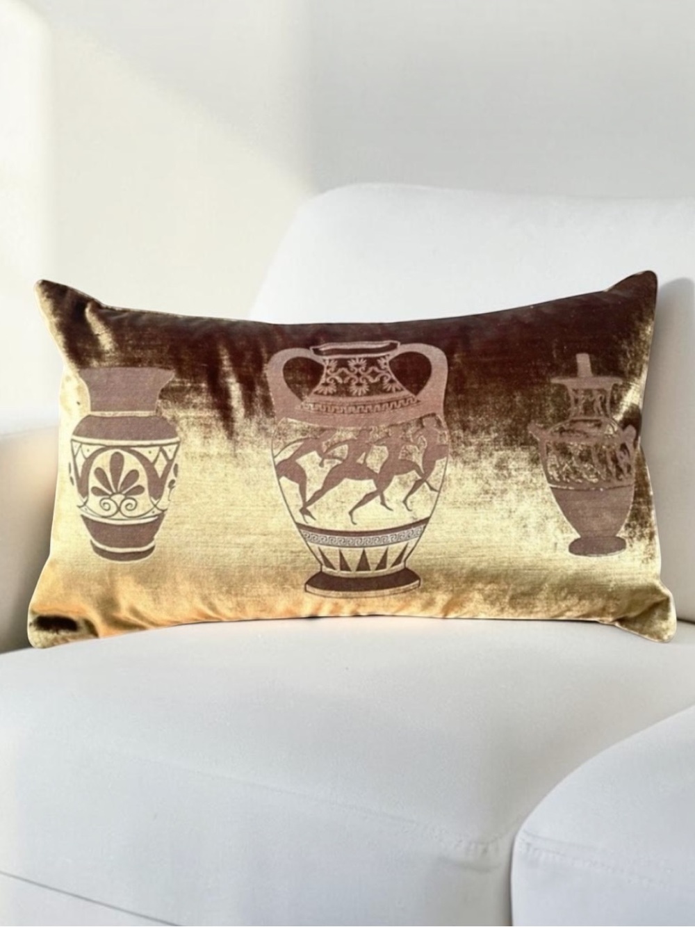 NEW! STUDIO 773 ANTIQUITY KRATER
DECORATIVE VELVET PILLOW 13x22